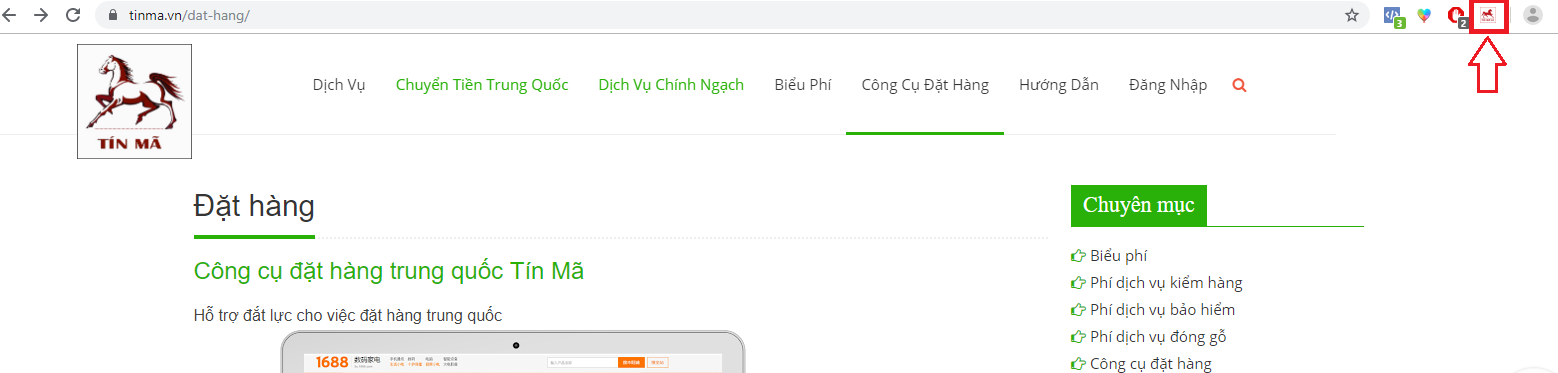 Hướng dẫn sử dụng công cụ đặt hàng Tín Mã 1 cai dat cong cu dat hang