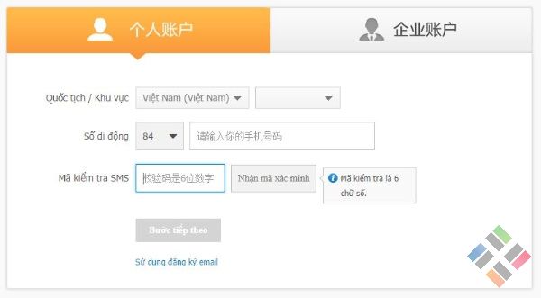 Cách tạo tài khoản Alipay và thanh toán khi đặt hàng Taobao trong 6 bước 3 Xác thực tài khoản alipay