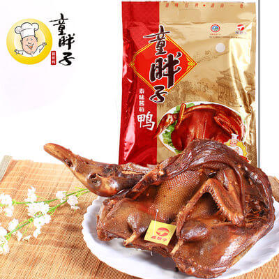 Top 10 đồ ăn vặt nội địa Trung Quốc, bánh nội địa Trung ngon 5 Vịt quay Trung Quốc