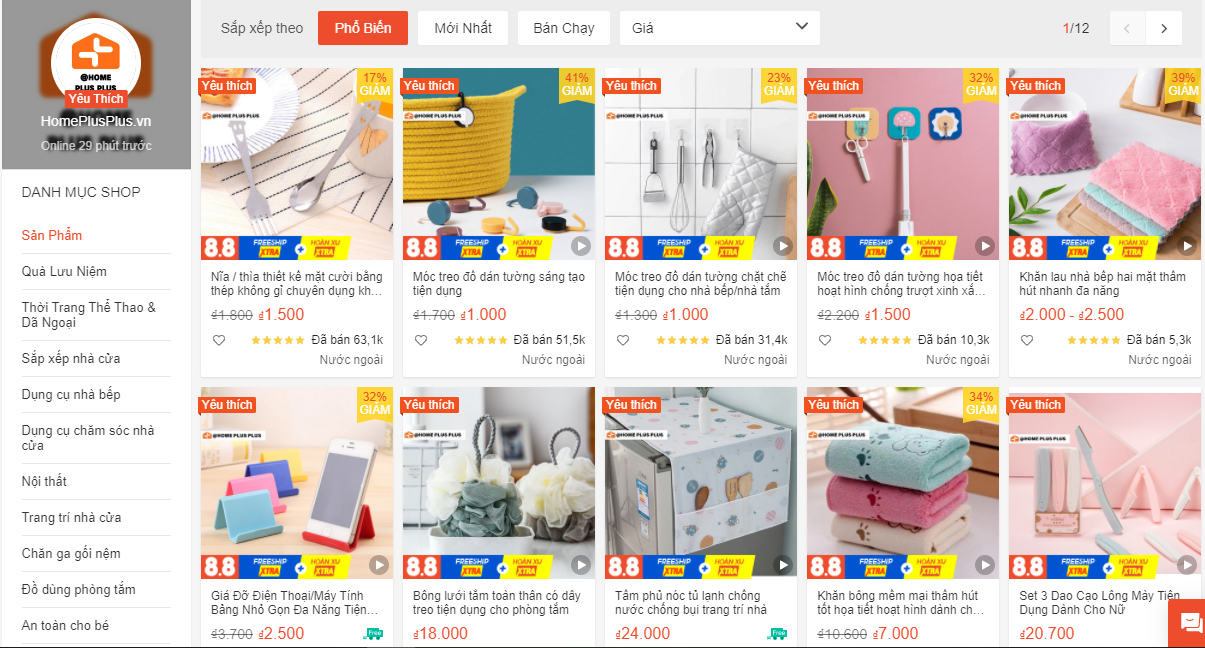 Mua đồ gia dụng Taobao trên Shopee siêu rẻ chỉ từ 1k
