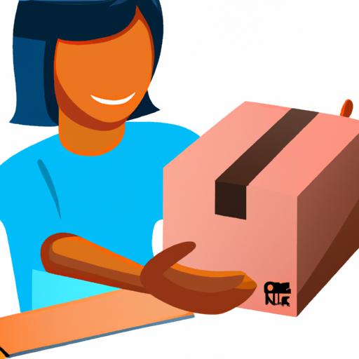 Muốn bán hàng online lấy hàng ở đâu? Hướng dẫn bán hàng online 7 Người dùng nhận được gói hàng từ một mua sắm trực tuyến