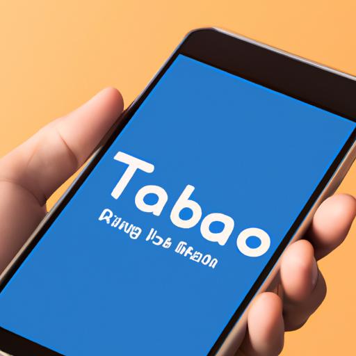 Cách đăng nhập Taobao trên điện thoại và máy tính chi tiết A-Z 4 Người dùng đang cầm một chiếc điện thoại, màn hình hiển thị ứng dụng Taobao.
