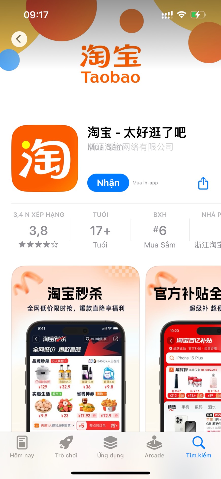 Download Taobao trên điện thoại