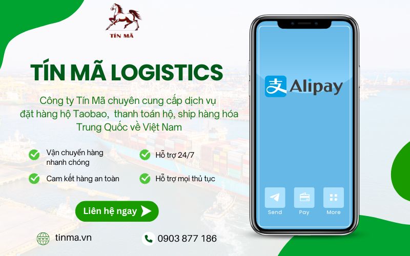 Tín Mã chuyên cung cấp dịch vụ thanh toán hộ Alipay nhanh chóng 