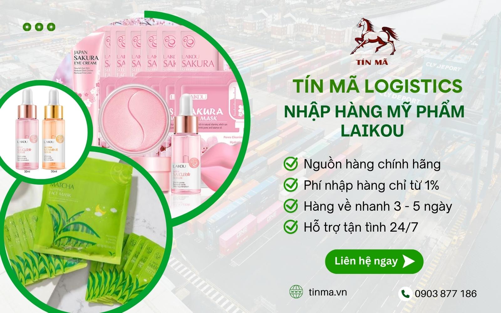 Mua mỹ phẩm Laikou chính hãng, chất lượng với giá cực tốt qua Tín Mã Logistics