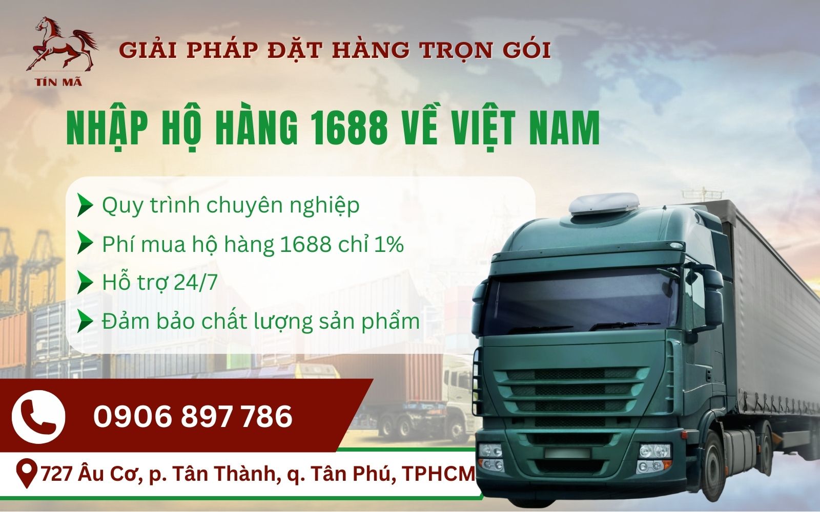 Tín Mã Logistics có những lợi thế khác biệt khi nhập hộ hàng 1688 về Việt Nam