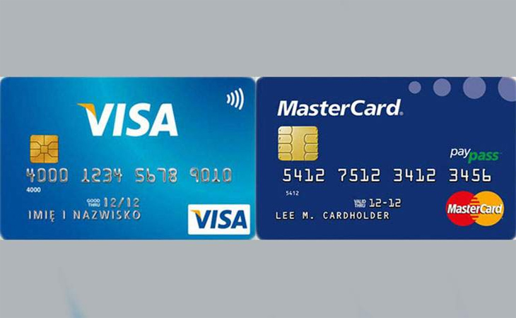 Thẻ Visa và thẻ Mastercard