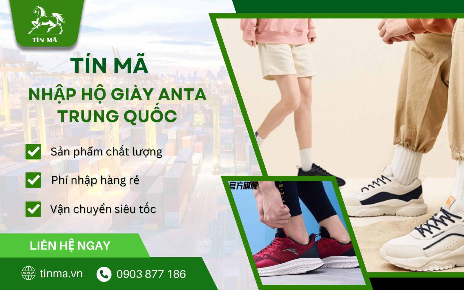 Order hộ giày anta trung quốc tại Tín Mã 