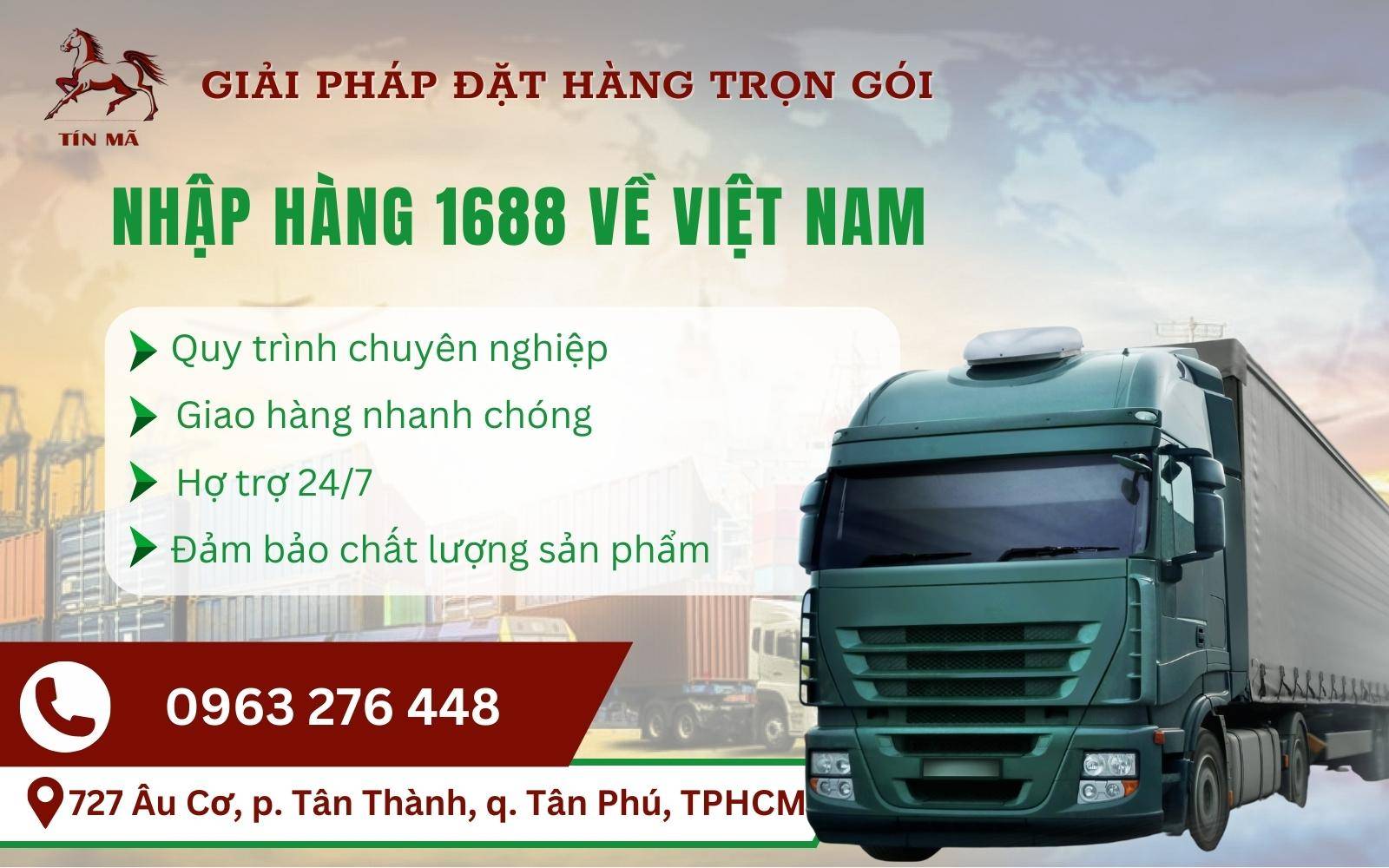 Dịch vụ nhập hàng 1688 uy tín, giá rẻ tại Tín Mã Logistics