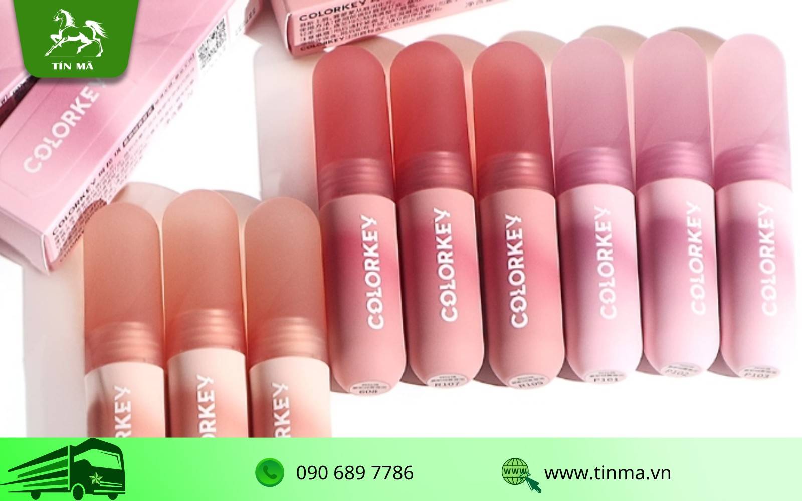 Son Môi Trung Quốc Colorkey Lip Mousse Lip Mud màu nhung mờ