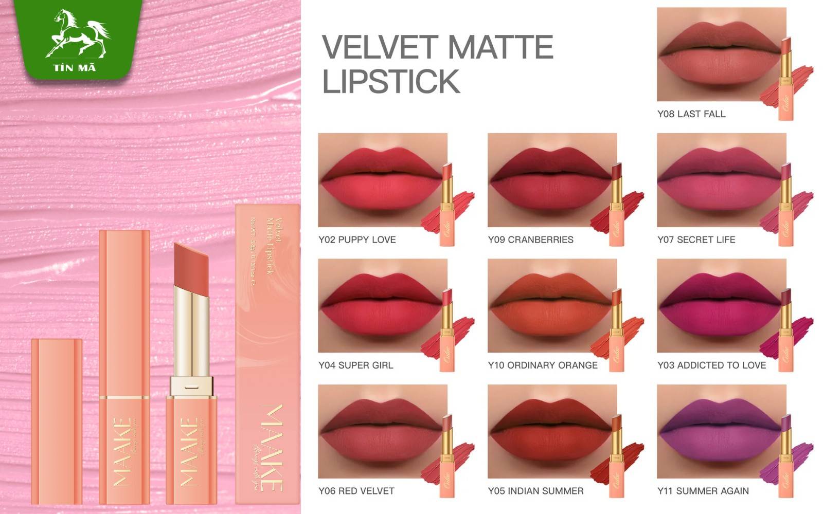 Son lì nội địa Trung Novo Velvet Matte Lipstick lên màu siêu chuẩn