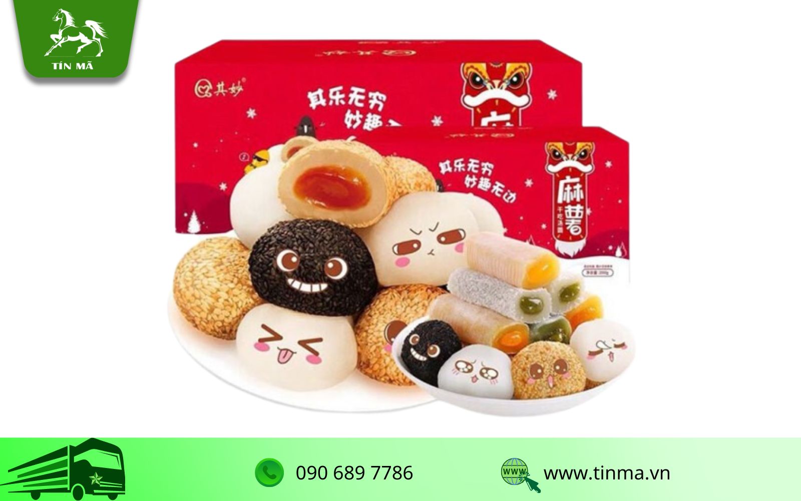 Bánh nội địa mochi Trung 