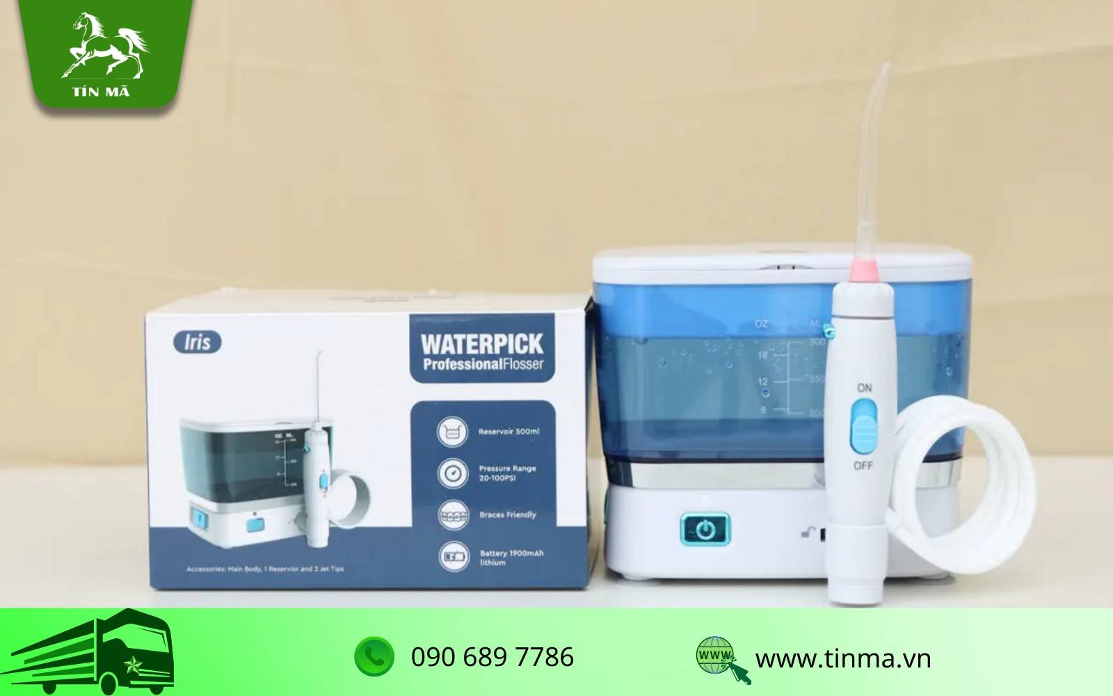 Máy tăm nước Trung Quốc Iris Waterpick tích hợp nhiều chức năng linh hoạt