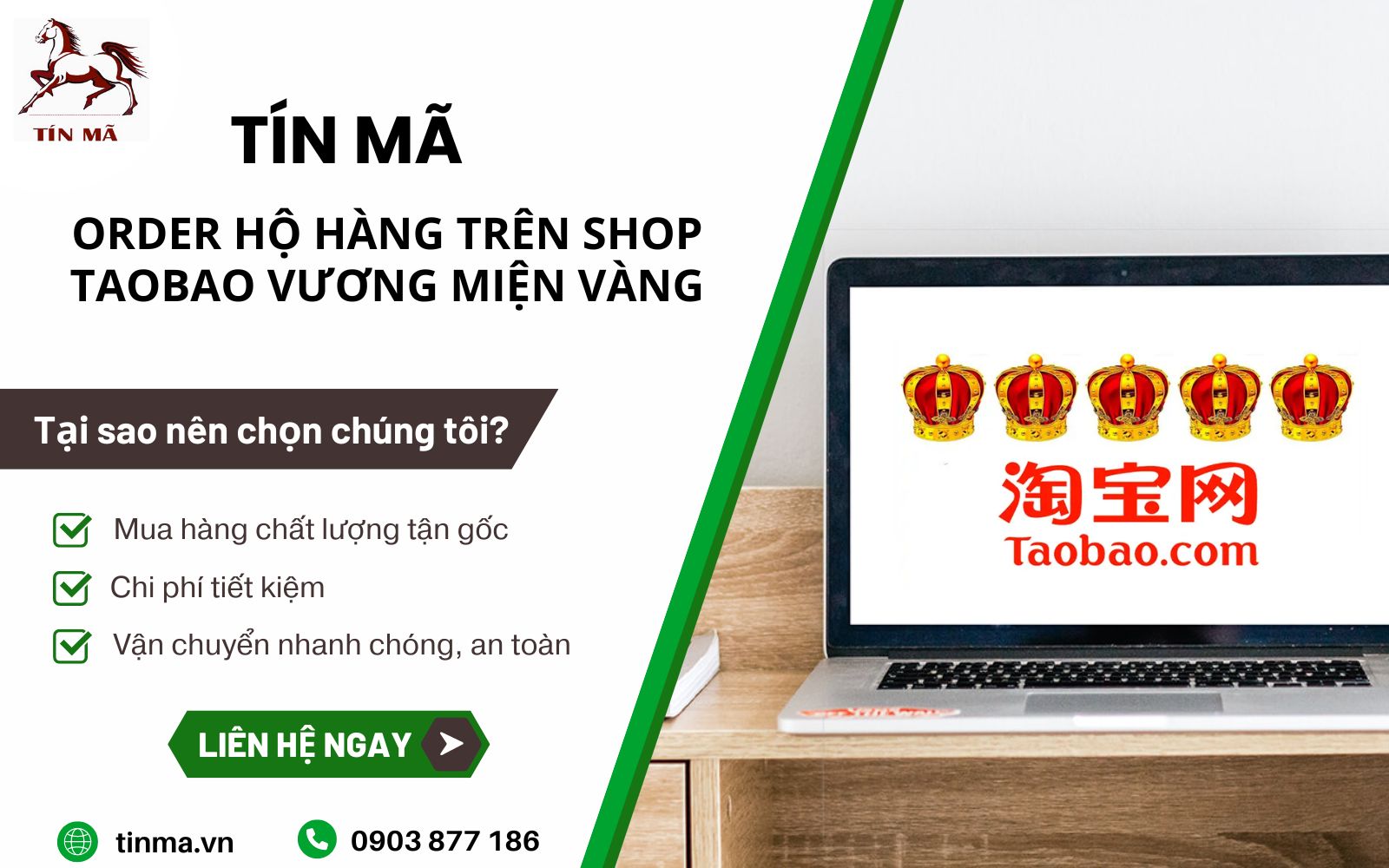 Tín Mã chuyên mua hộ hàng Trung Quốc trên Taobao