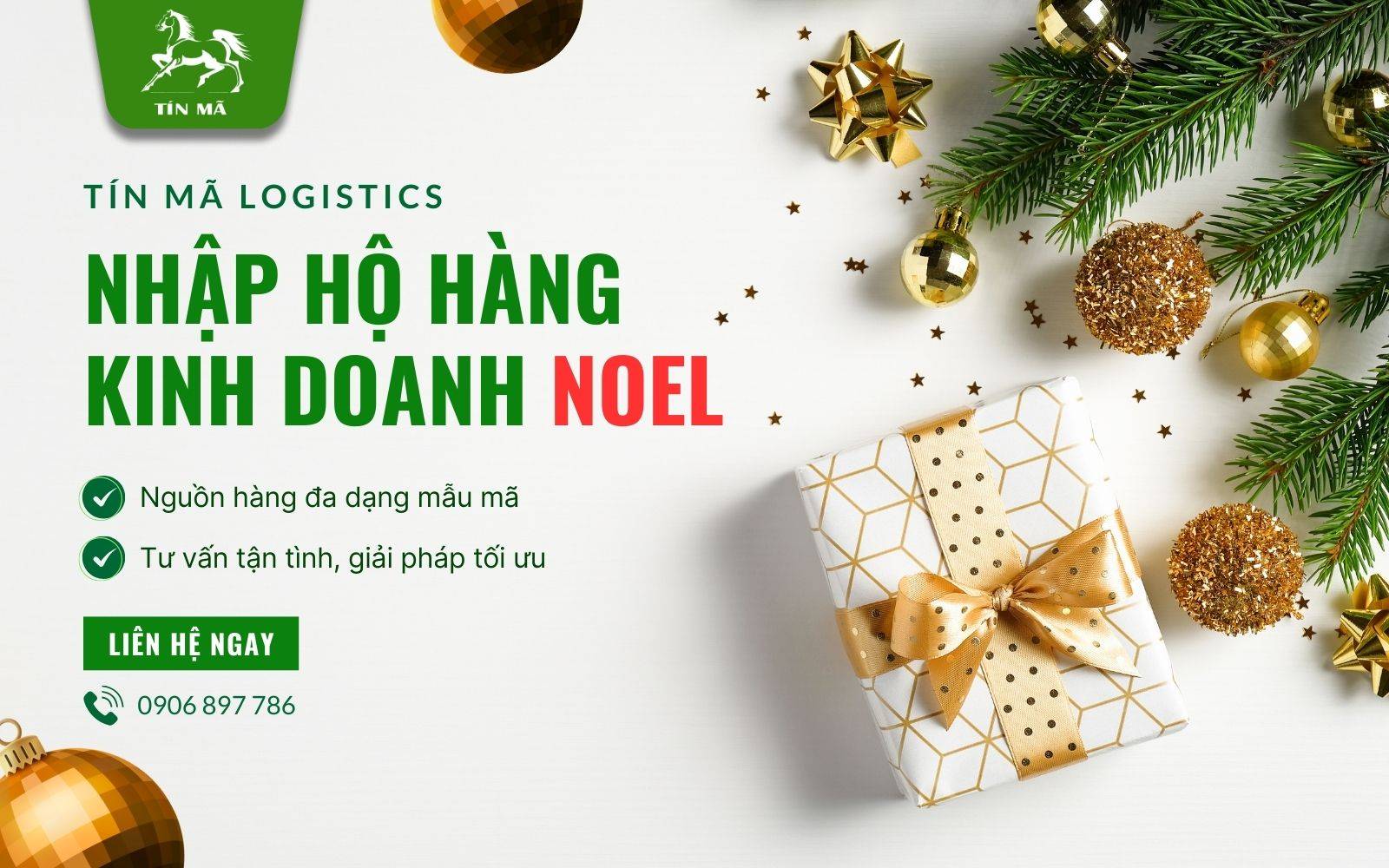 Nhập hàng hàng Giáng sinh hot để kinh doanh tại Tín Mã Logistics