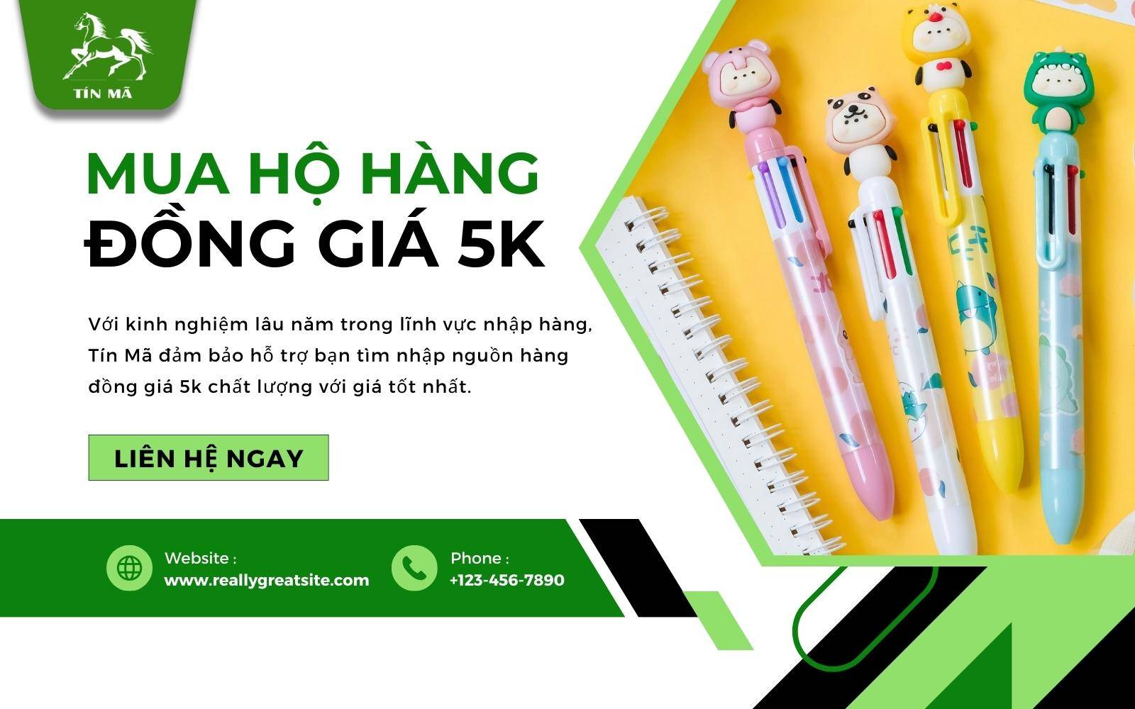 Mua sỉ hàng đồng giá 5k chất lượng tại Tín Mã Logistics