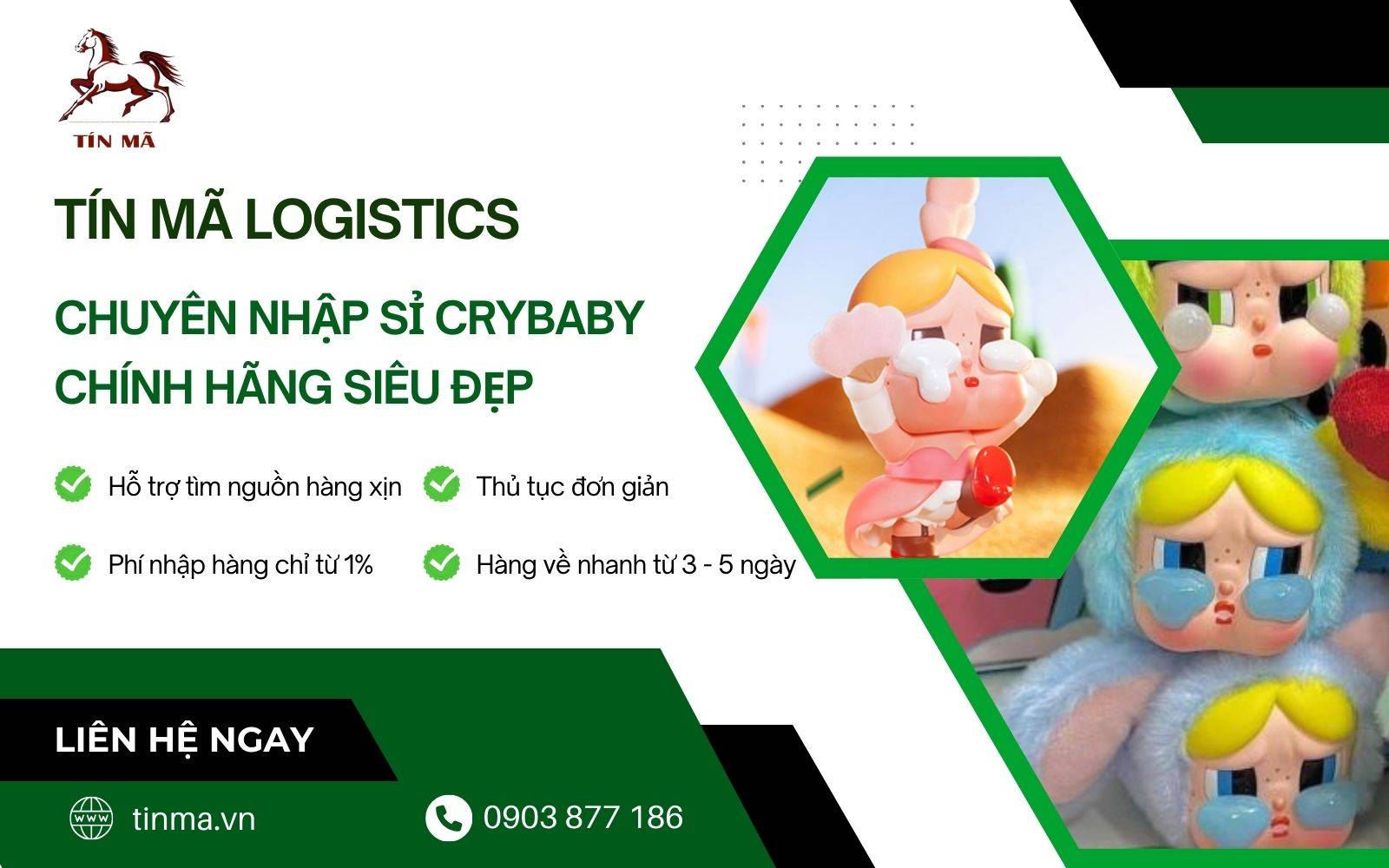 Mua Crybaby giá sỉ, chính hãng tại Tín Mã Logistics