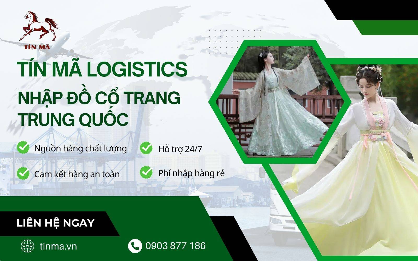 Nhập nguồn hàng đồ cổ trang Trung Quốc giá rẻ, chất lượng tại Tín Mã Logistics