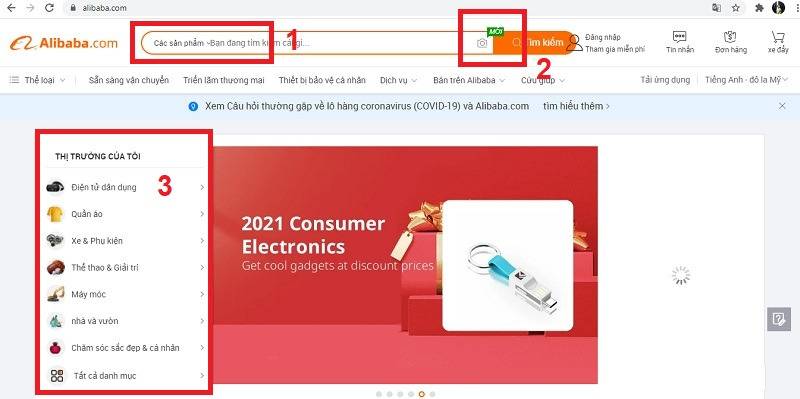 Tìm kiếm sản phẩm cần nhập hàng từ Alibaba qua 3 cách Tìm kiếm sản phẩm cần mua trên Alibaba qua 3 cách