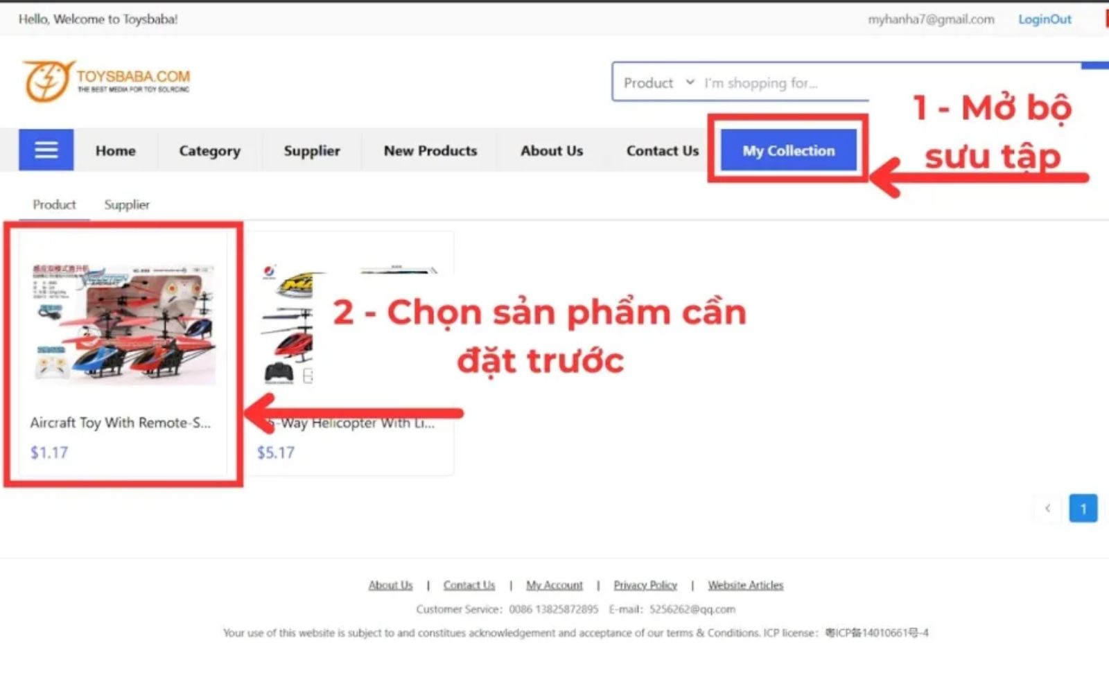 Liên hệ trao đổi với nhà bán hàng để đàm phán giá