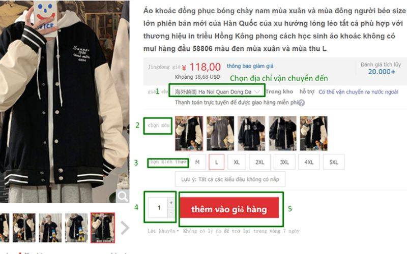Quy trình chọn sản phẩm và các phương thức thanh toán an toàn trên Jingdong Quy trình chọn sản phẩm và thanh toán trên JD.com