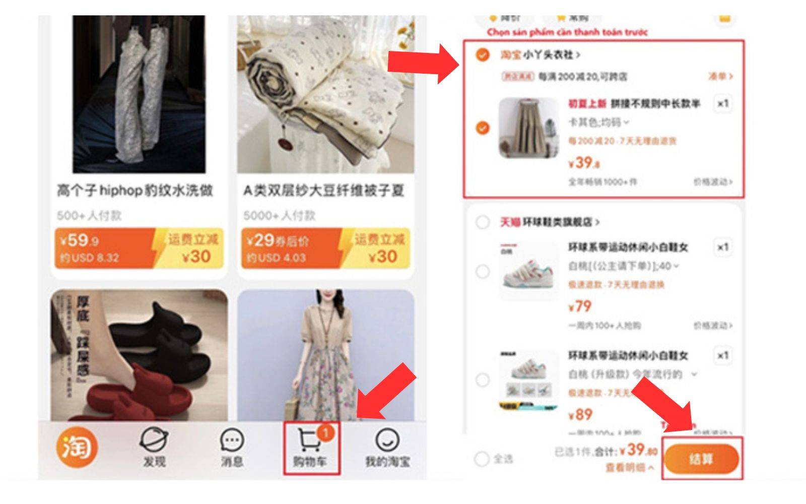 Tạo đơn đặt hàng Taobao Tạo đơn order hàng Taobao