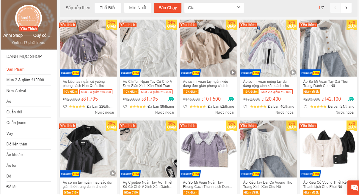 5 Shop order sơ mi Taobao cho nàng bánh bèo trên Shopee bạn đã biết? 6 5 Shop order sơ mi Taobao trên Shopee bạn đã biết?