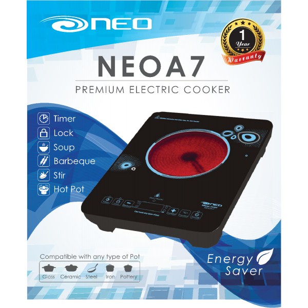 Bếp hồng ngoại giá rẻ, bếp hồng ngoại NEOA7 bền, đẹp