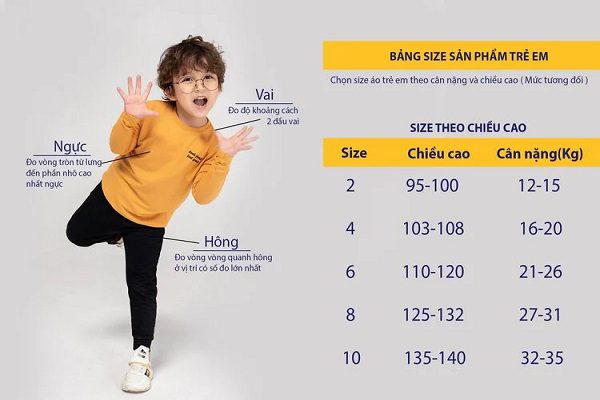 Size 110 cho bé bao nhiêu kg? Tất tần tật những điều cần biết 5 Các lưu ý khi chọn quần áo Size 110 cho bé