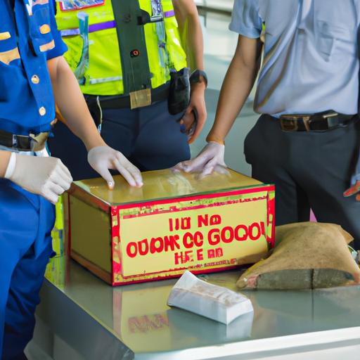 Mua hàng Trung Quốc ship về Việt Nam có lợi ích gì? 4 Công an hải quan kiểm tra hàng hóa nhập khẩu từ Trung Quốc tại trạm kiểm soát biên giới Việt Nam.