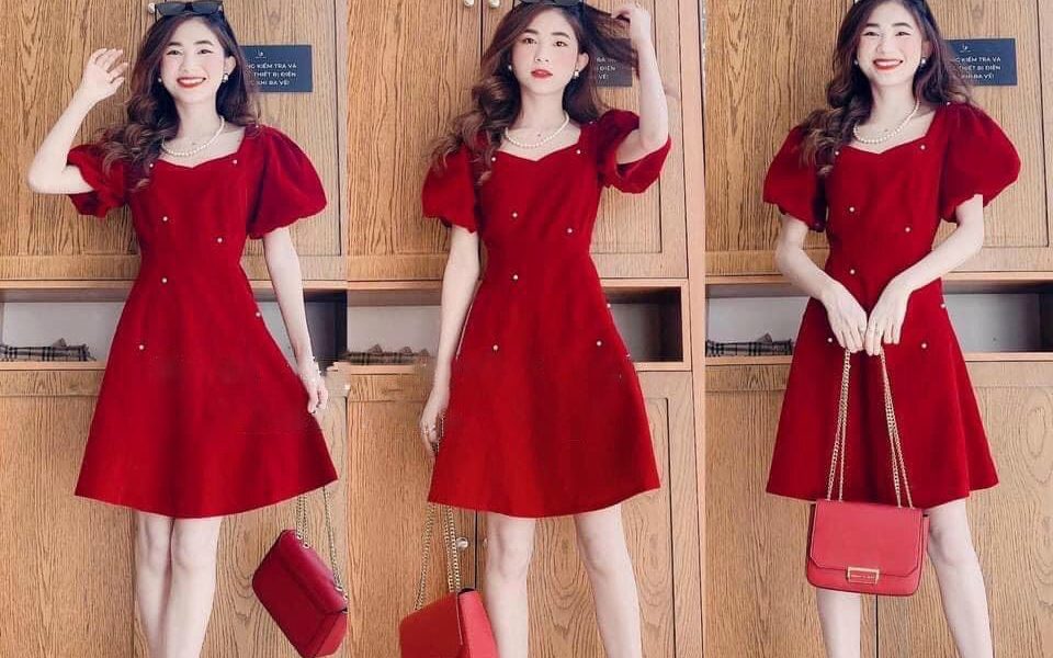 25+ mẫu váy tết 2024 quảng châu mẫu đẹp HOTTREND nhất hiện nay