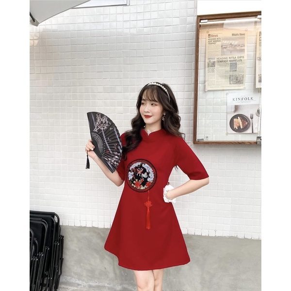 25+ mẫu váy tết 2024 quảng châu mẫu đẹp HOTTREND nhất hiện nay 41 dam vay tet 7 1