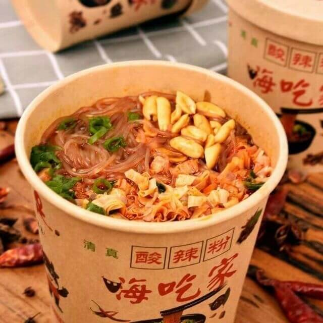 Top 10 đồ ăn vặt nội địa Trung Quốc, bánh nội địa Trung ngon 9 Miến ăn liền Trung Quốc đồ ăn nội địa trung