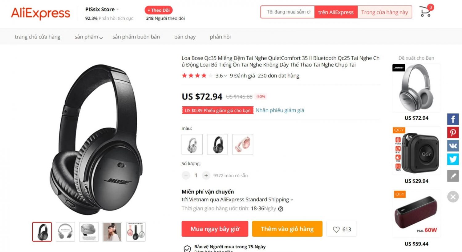 TOP 3 cách mua hàng trên Aliexpress giá rẻ, nhanh chóng và tiện lợi 7 Tai nghe bluetooth mua hàng trên Aliexpress