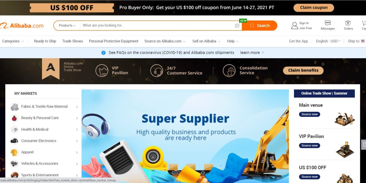 Hướng dẫn đăng ký tài khoản Alibaba trong 2 phút