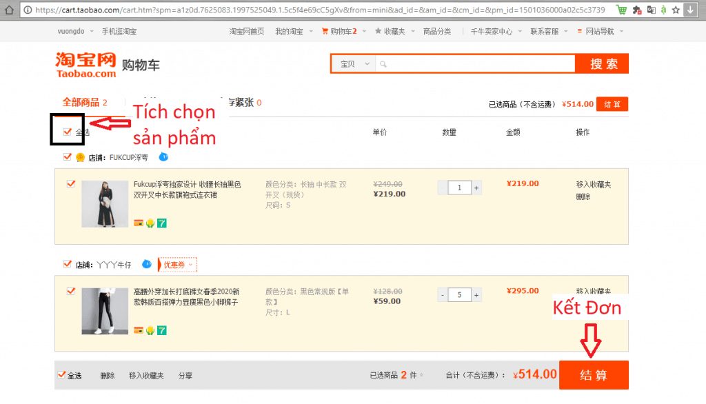 Cách Order Taobao về Việt Nam nhanh chóng, hàng về 3-5 ngày 9 Thanh toán khi mua hàng trên Taobao